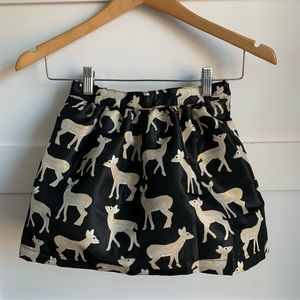 GYMBOREE | NWT Black Sateen Skirt Golden Doe Sz Sm